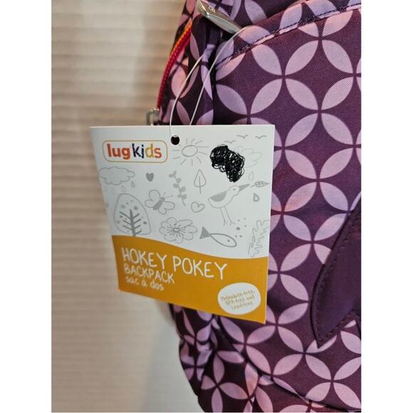 Lug Kids Backpack Hokey Pokey, New. OWL Drk and lighter purple., BPA & Lead free - Picture 5 of 9